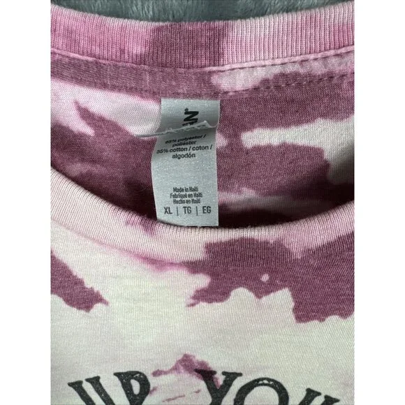 Women’s T-Shirt “Never Give Up On Your Day Dream” Tye Dye Butterflies & Flowers - Picture 7 of 14